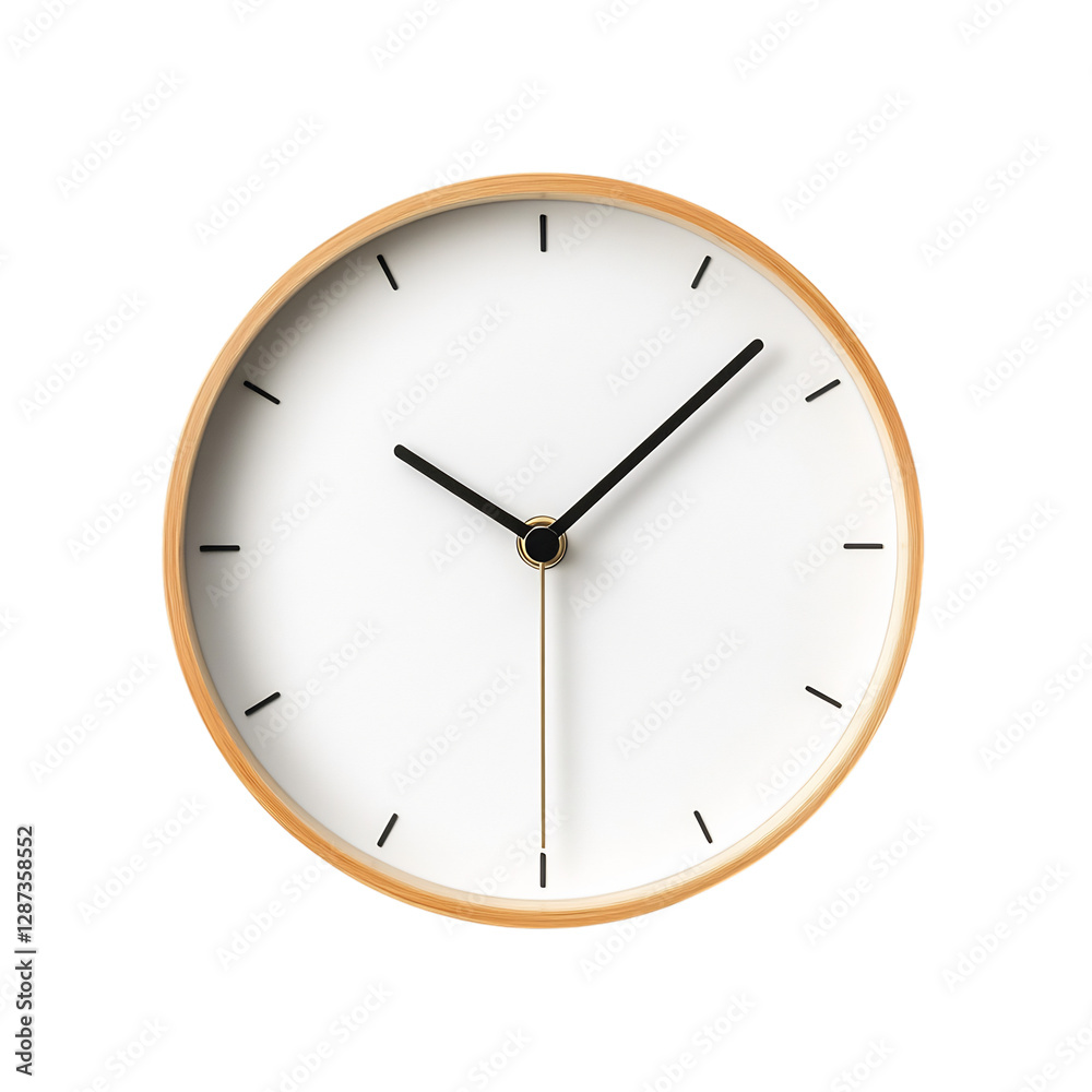 Minimalist Wall Clock with Smart Functionality Isolated on Transparent Background Minimalist Wall Clock with Smart Functionality Isolated on Transparent Background