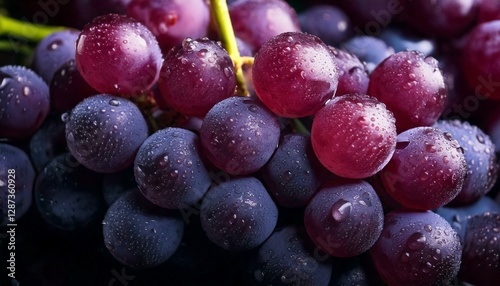 Wallpaper Mural Cacho de uvas frescas e suculentas Torontodigital.ca