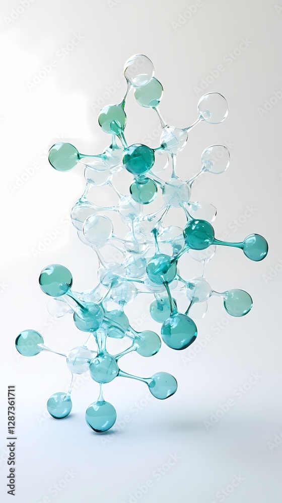 custom made wallpaper toronto digitaldigital technology blue green three-dimensional molecular poster background