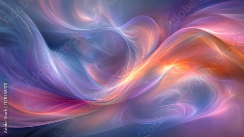Wallpaper Mural Abstract swirling nebula, cosmic dance of light and color, ethereal glow, vibrant hues, fantasy landscape,  Torontodigital.ca