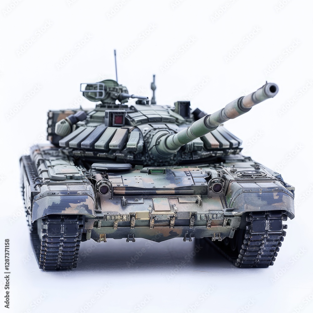 Detailed Image of a Photo Tank, Isolated on a White Background Detailed Image of a Photo Tank, Isolated on a White Background