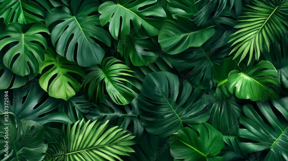 Exploring tropical foliage patterns lush jungle digital art vibrant environment aerial perspective green leaf concept Exploring tropical foliage patterns lush jungle digital art vibrant environment aerial perspective green leaf concept