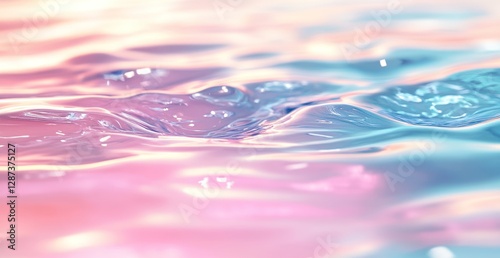 Pastel Water Surface: Dreamlike Texture and Colors
