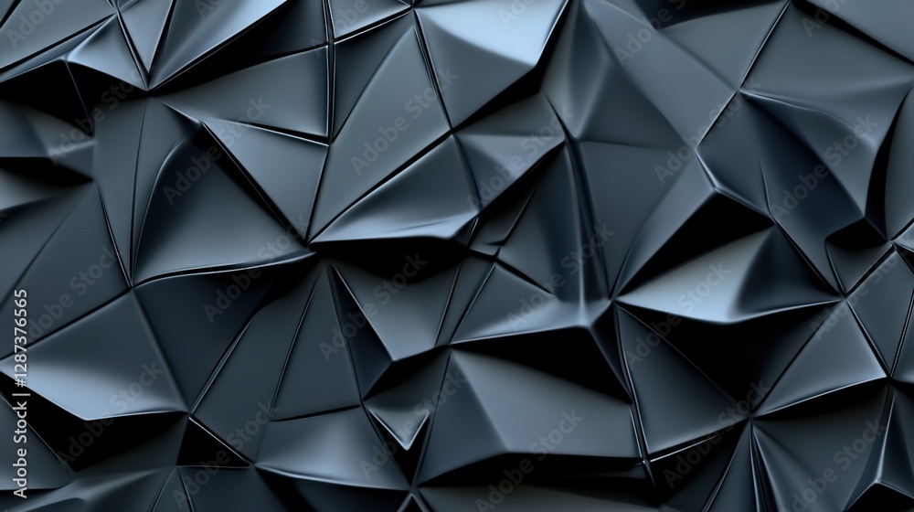 Fototapeta premium Abstract Geometric Texture with Sharp Angles and Dark Shades