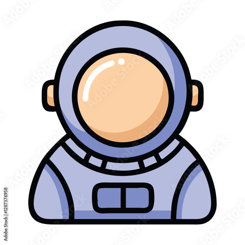 Astronaut Helmet Space Exploration Icon
