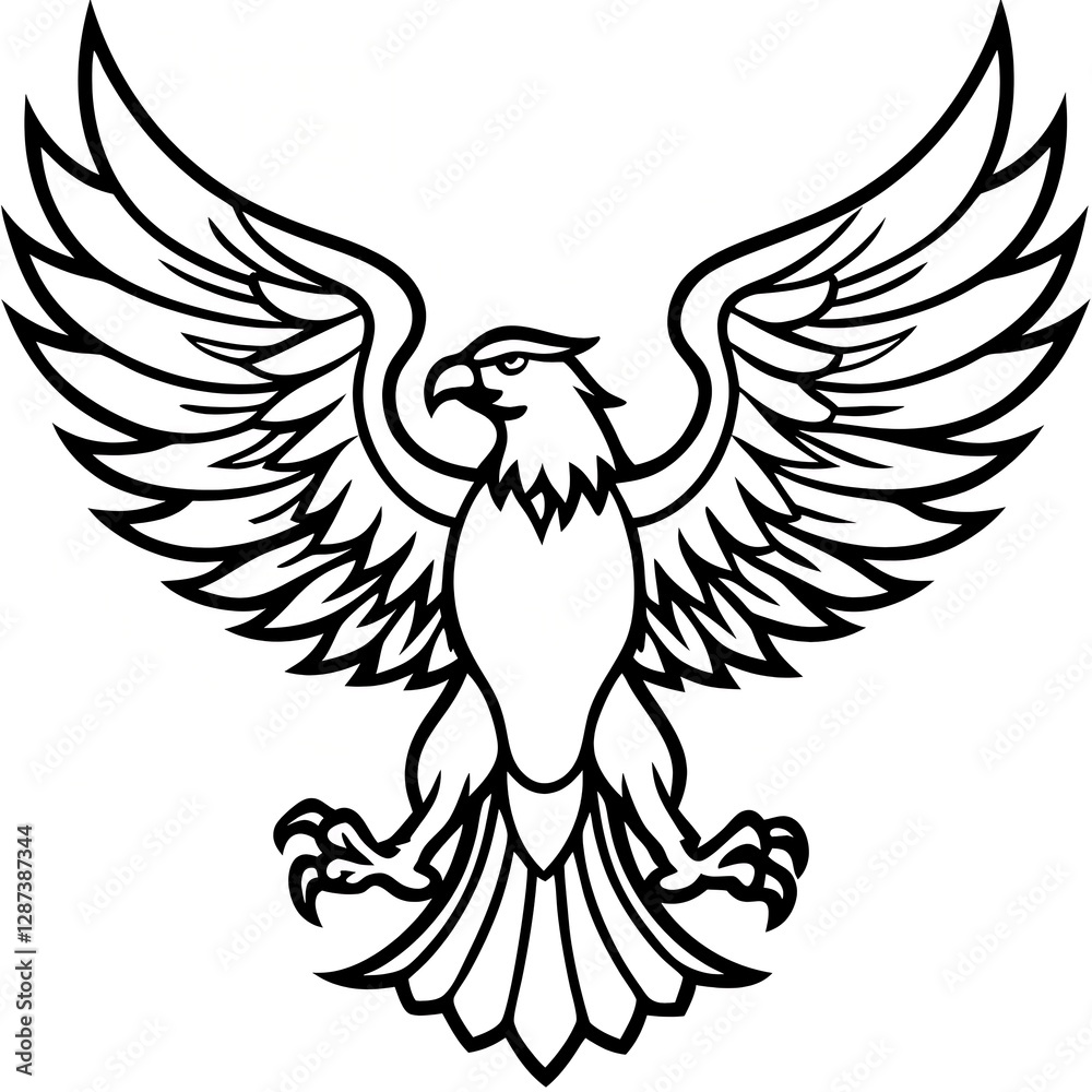 Obraz premium eagle vector illustration