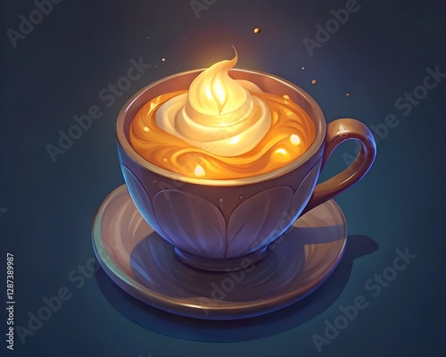 candle in the dark background