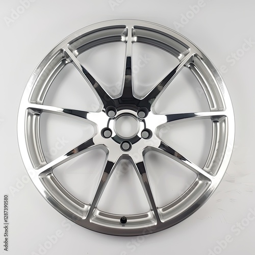 High Definition Visual of a Photo Wheel, Isolated on a White Background