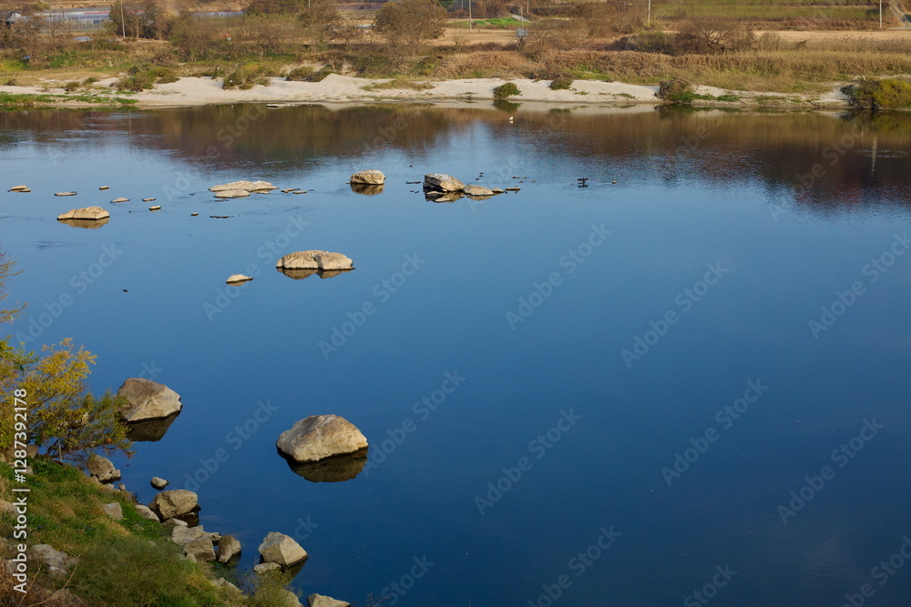 Rocks Scattered Across the Geum River Rocks Scattered Across the Geum River