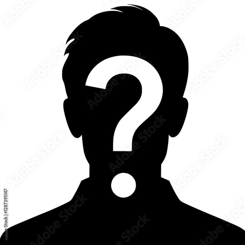 Silhouette of unknown identity