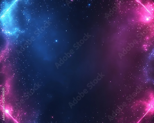 Neon Galaxy Background