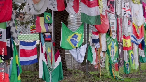 Ayrton Senna Memorial Flags in Imola