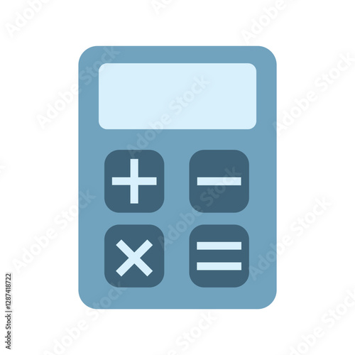 Calculator numeric keypad, and display screen. Perfect for finance, accounting, education, or business designs