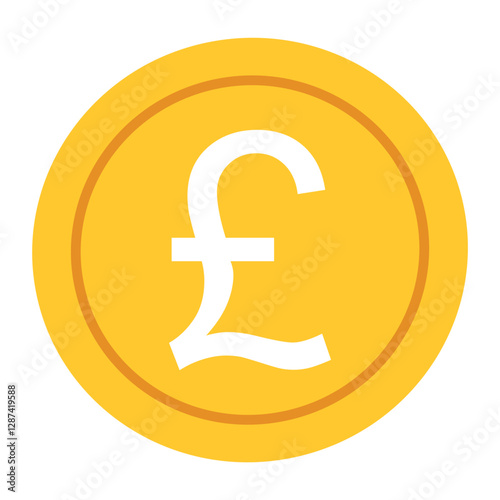 England pound sign. Currency sign illustration