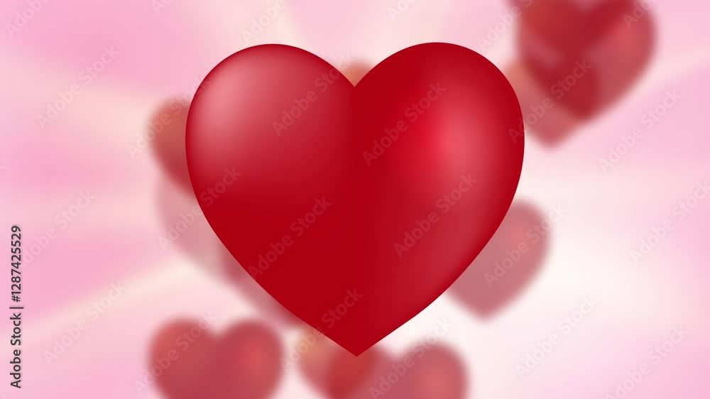 Valentine's day sale cute heart pink background 3d illustration empty display scene for promotion product ads Valentine's day sale cute heart pink background 3d illustration empty display scene for promotion product ads