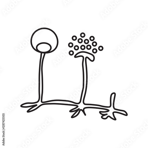 Sporangiospores line icon