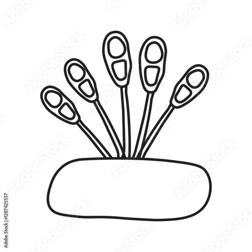 uredospores line icon
