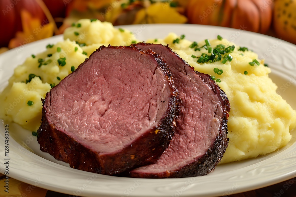 Roasted Beef Tenderloin with Mashed Potatoes Roasted Beef Tenderloin with Mashed Potatoes