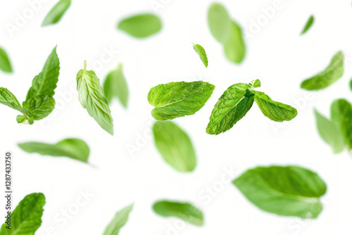 PNG  Mint leaves backgrounds plant herbs.