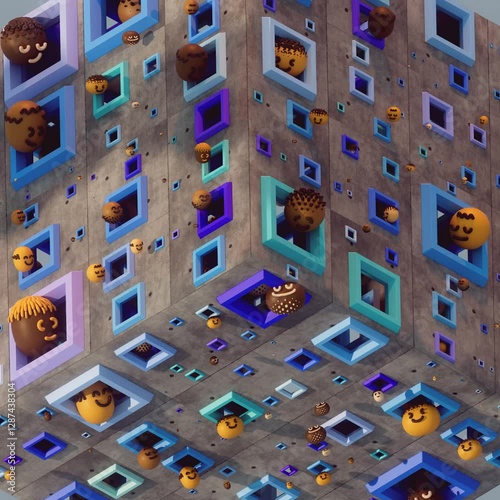 Colorful Chaos – 3D Animation of Joy & Diversity