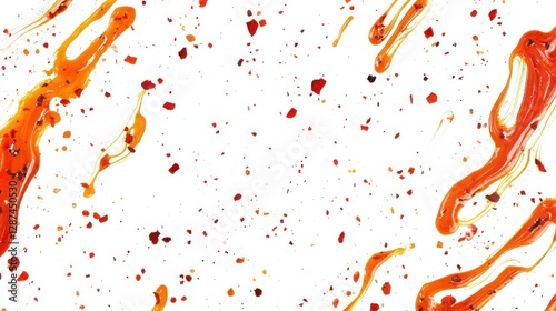 Chili oil splash, white, food, background