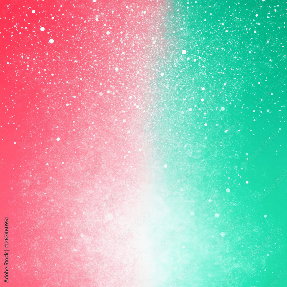 Fototapeta premium pink and green gradient background with sparkling particles