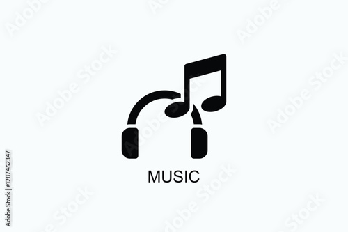 Music Icon Or Logo Isolated Vector Illustration