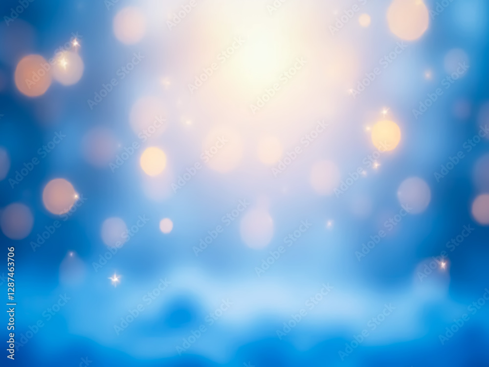 blue bokeh background