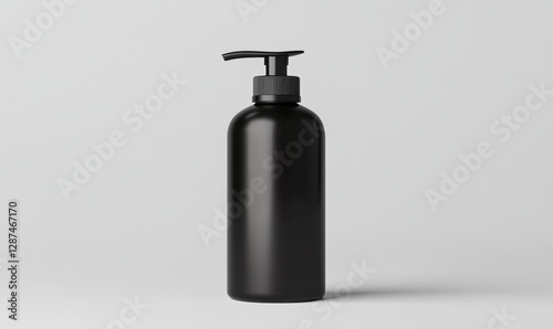 Wallpaper Mural Black pump bottle on white background for product mockup Torontodigital.ca