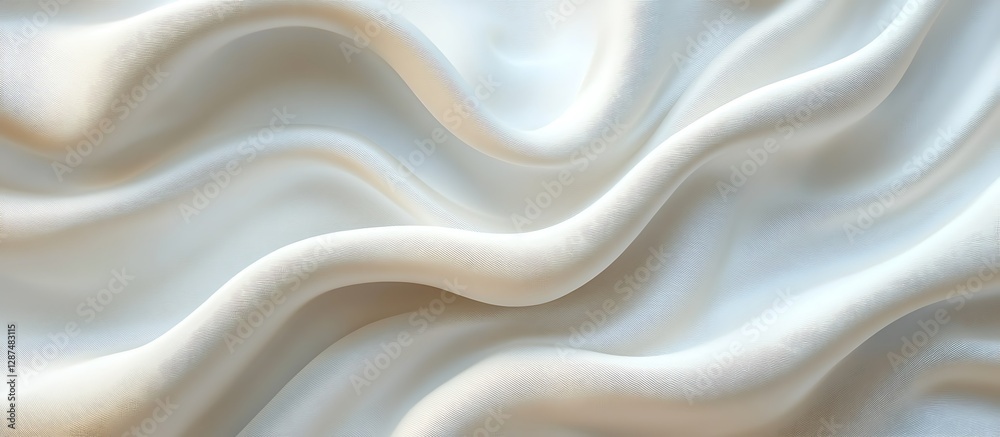 Obraz premium White Silk Fabric Texture