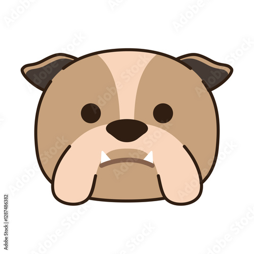 Vector image of a dog icon on white background