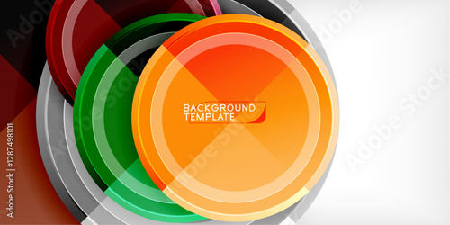 Geometric design abstract background - circles