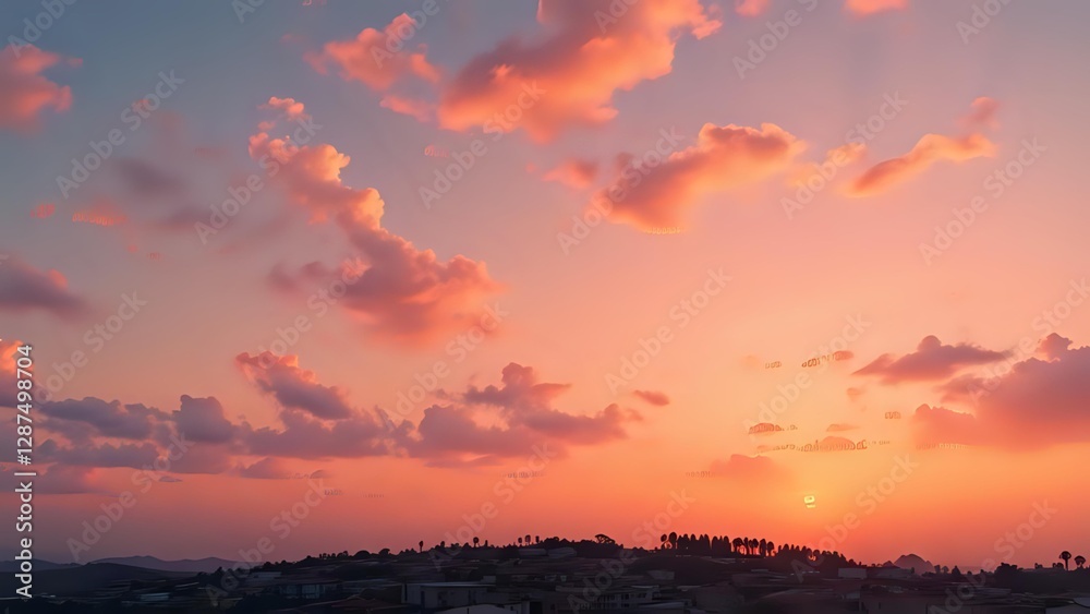 Fototapeta premium sunset in the mountains