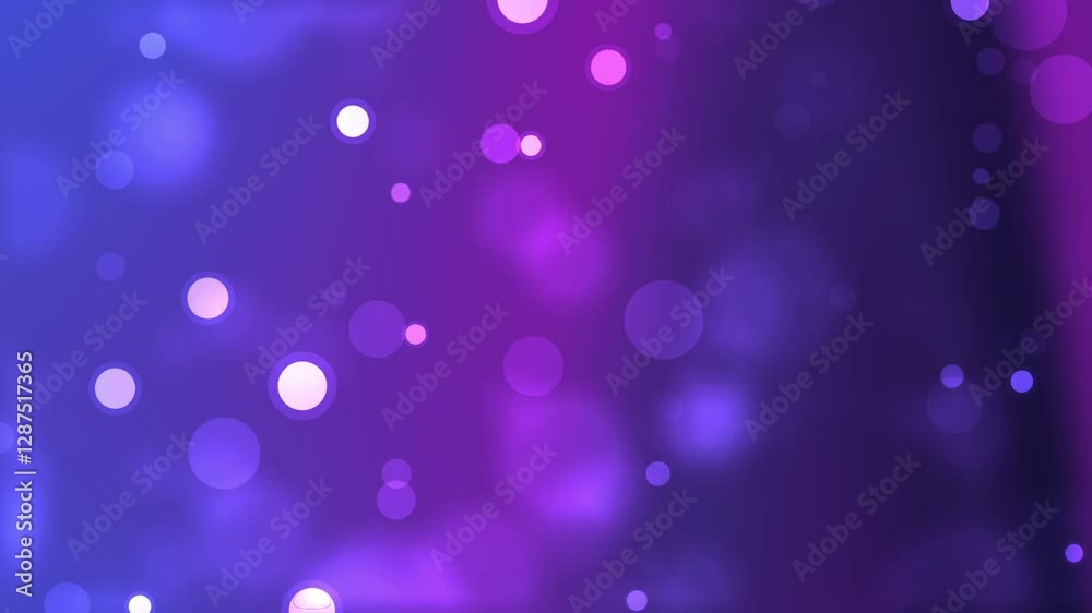 Abstract Purple and Blue Bokeh Background with Glowing Circles Abstract Purple and Blue Bokeh Background with Glowing Circles