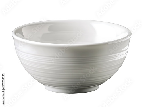 Empty White Porcelain Bowl photo