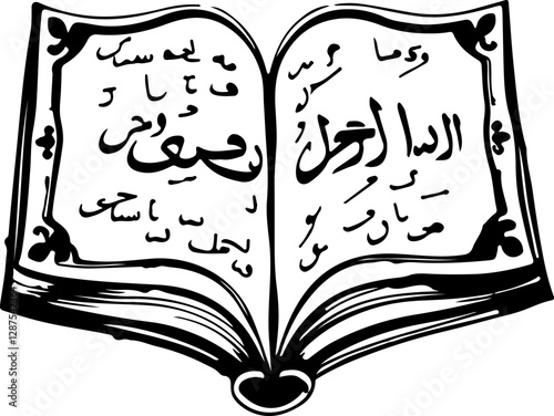 open book with Arab