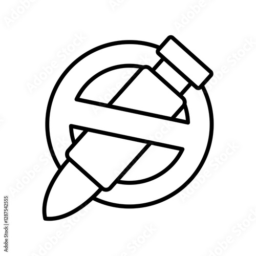 reject war outline icon