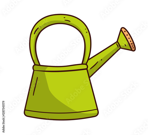 Watering Can Cartoon Illustration