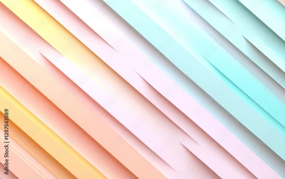 Fototapeta premium Abstract pastel diagonal stripes