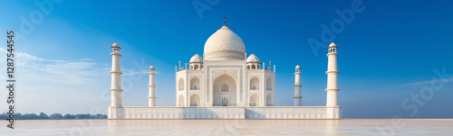 Taj Mahal's Majestic Reflec...