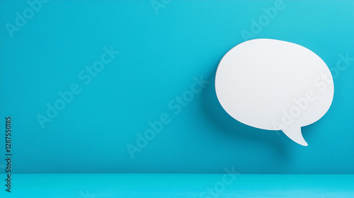 Blank Speech Bubble: A cris...