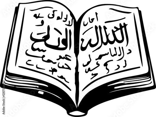 vector illustration of an old book