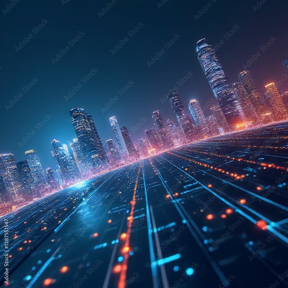 Fototapeta premium city at night