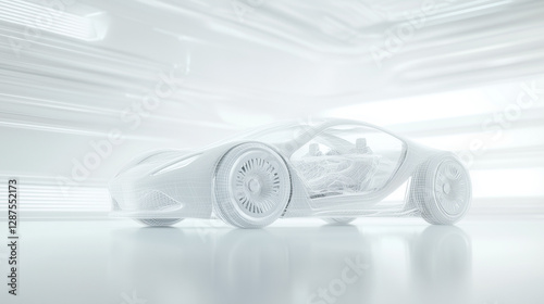 Futuristic Dream: A sleek, ...