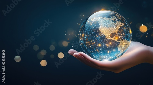Digital Future in Your Hands Concept
