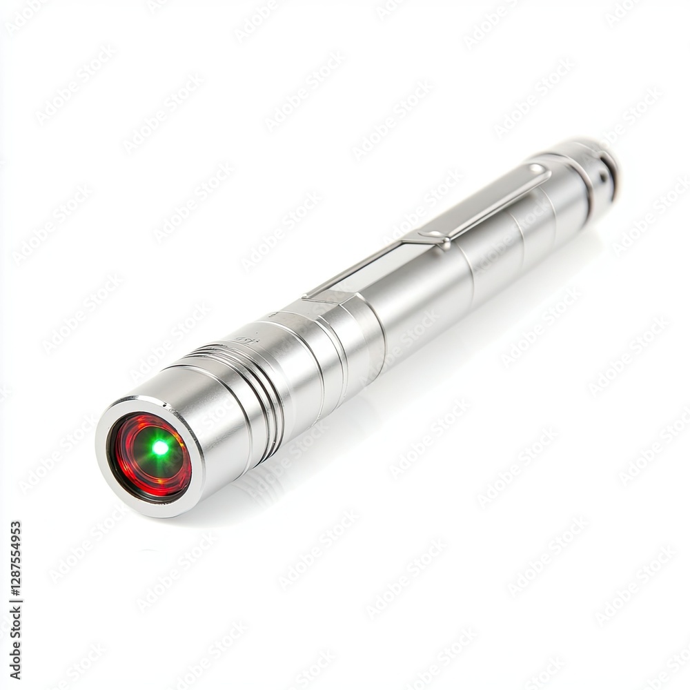 High Definition Image of a Photo Laser Pointer, Isolated on a White Background High Definition Image of a Photo Laser Pointer, Isolated on a White Background