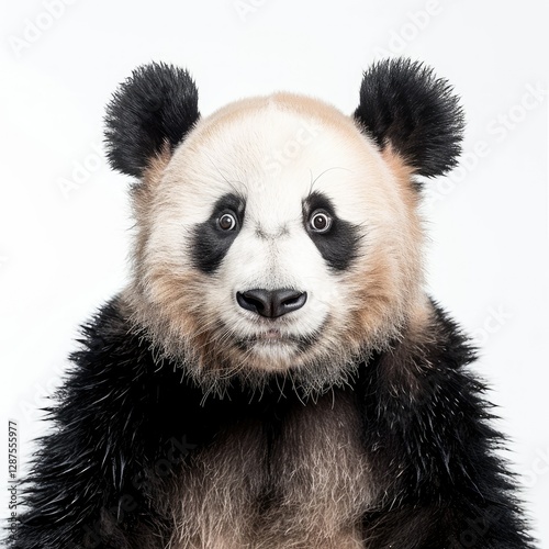 Flawless Picture of a Photo Panda, Isolated on a White Background