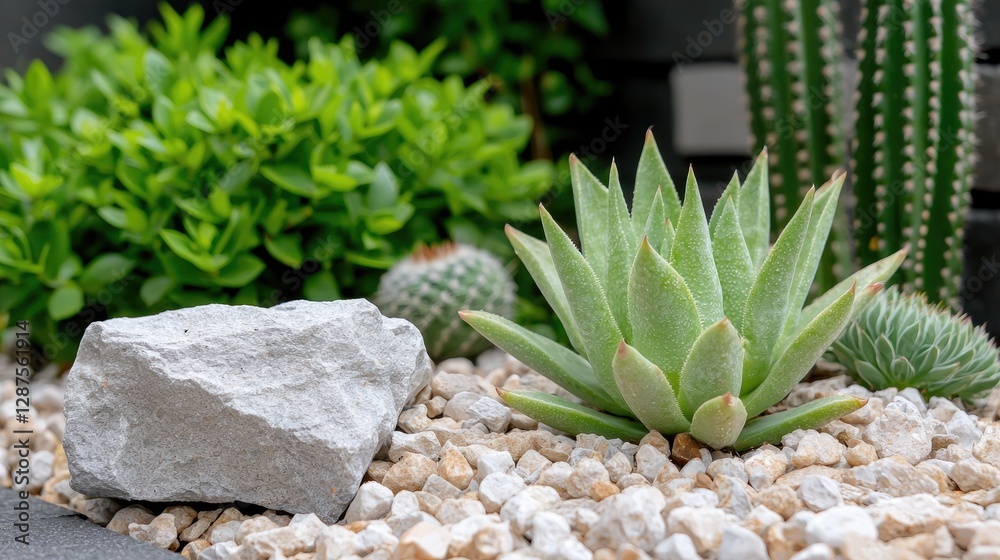 Succulent garden, rockery, modern design, indoor/outdoor display, landscaping decor Succulent garden, rockery, modern design, indoor/outdoor display, landscaping decor