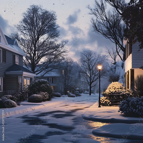 house in winter