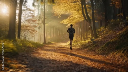 Every morning, she enjoys a refreshing jog in the park, embracing nature and clear skies.